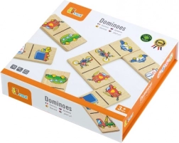 Drewniane domino Samochody