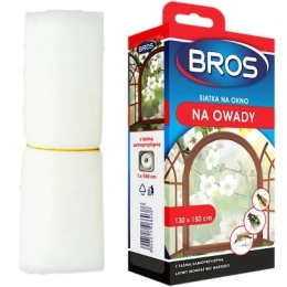 Siatka przeciw owadom BROS do okien 150 × 180 cm – Biała
