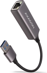 AXAGON USB-A 3.2 adapter Gigabit Ethernet w metalowej obudowie, tytanowo szary