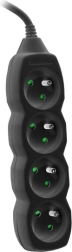 Pasek PowerWatch 3 m czarny (4 gniazda)