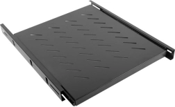 Wysuwana półka 1U do szaf 19" o głębokości 800 mm, czarna