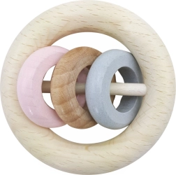 Hess grzechotka trzy kółka różowe