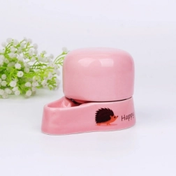 Ceramiczne poidełko dla zwierząt 230 ml – różowe