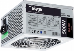 Akyga ATX zasilacz 500 W z wentylatorem 12 cm i PCI‑E 6+2