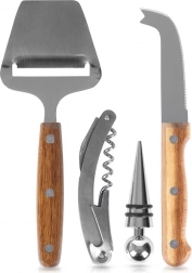 Zestaw akcesoriów do wina i serów 4 szt.