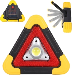 Trójkąt ostrzegawczy z latarką LED i powerbankiem