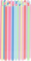 Kolorowe słomki do napojów 22 cm, 50 szt.