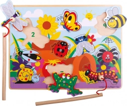 Bigjigs Toys Drewniana gra w łapanie owadów