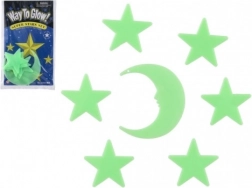 Świecąca dekoracja na ścianę Gwiazdy i Księżyc