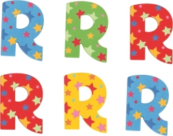 Drewniana literka Gwiazdka R Bigjigs Toys