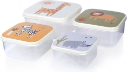 Dziecięce pojemniki na żywność 4 szt. – motywy zwierzęce