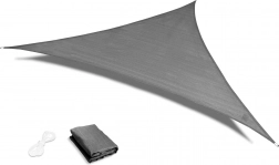 Wodoodporna osłona przeciwsłoneczna trójkąt 4 × 4 × 4 m ModernHome – szara