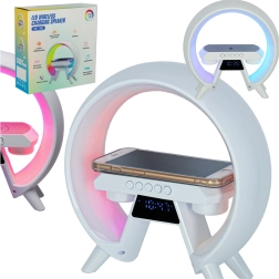 Lampka RGB z bezprzewodowym ładowaniem i radiem