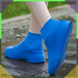 Wodoodporne silikonowe ochraniacze na buty przeciw deszczowi, antypoślizgowe – rozmiar S