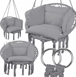 Wiszące gniazdo z poduszką L.GRAY MalTec