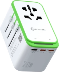 Uniwersalny adapter podróżny z hotspotem 4G/LTE Wi‑Fi GLOCALME Roamplug (70 W)