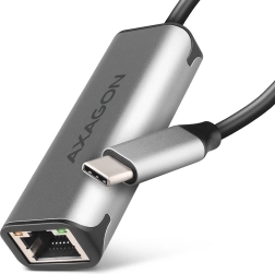 Adapter USB‑C 3.2 Gen 1 2,5GbE AXAGON z układem Realtek RTL8156B, szary