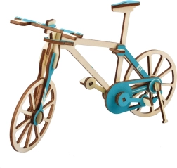 Woodcraft drewniane 3D puzzle rower