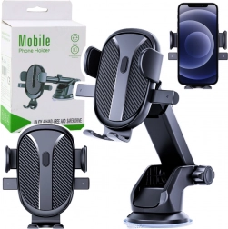 Uniwersalny mocny uchwyt samochodowy na telefon – przednia szyba, deska rozdzielcza i kratka nawiewu