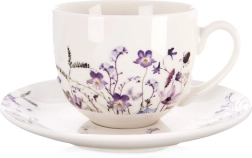 Porcelanowa filiżanka ze spodkiem LOUKA 260 ml