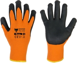 Zimowe rękawice robocze WINTER FOX LITE, lateks, rozmiar 11 (XXL)