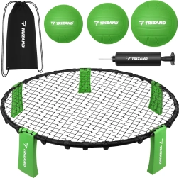 Trizand roundnet – mini zestaw do siatkówki 90 cm z 3 piłkami i pompką