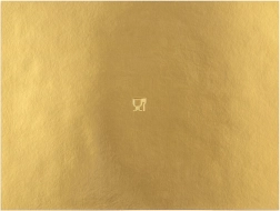 Złota prostokątna podkładka pod tort 40 × 30 cm