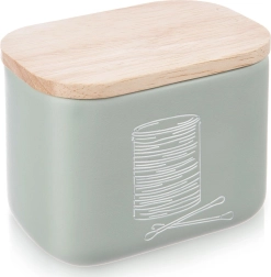 Zielone pudełko na patyczki kosmetyczne i płatki GREENISH