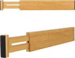 Bambusowy regulowany organizer do szuflad na sztućce i narzędzia 43 cm