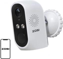 ZOSI zewnętrzna kamera Wi‑Fi z panelem solarnym 3 MP, IP66