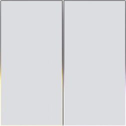 Zigbee dotykowy włącznik światła AVATTO Dual TUYA, biały