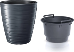 Donica z wkładem MAZE 47,5 cm antracyt