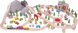 Drewniana kolejka górska 112 elementów Bigjigs Rail