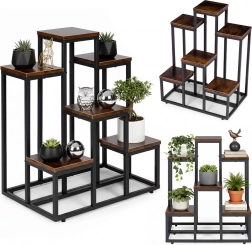 Stojak na kwiaty z 6 półkami loft ModernHome