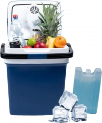 Przenośna lodówka samochodowa z funkcją grzania, 29 l