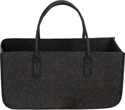 Torba na drewno opałowe z filcu 50 × 25 × 25 cm, antracytowa