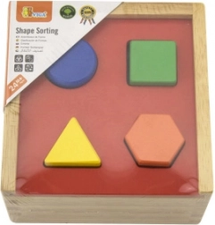 Drewniana układanka kształtów dla dzieci