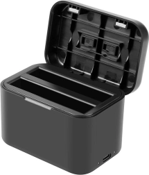 Ładowarka etui na baterie i karty pamięci dla Insta360 X4 - czarne