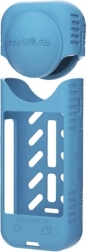 Silikonowe etui i osłona obiektywu Sunnylife do Insta360 X4 (niebieskie)