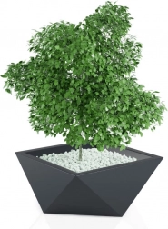 Designowa donica MONUMO Vendetta 30 cm, antracyt