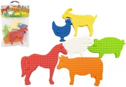 Naklejki wodne z pianki Nasza farma – 6 szt.