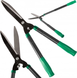 Teleskopowe nożyce ogrodowe do żywopłotu z ergonomicznymi uchwytami