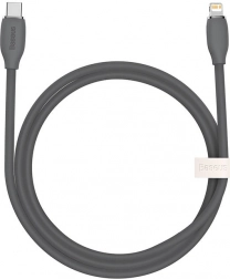 Baseus silikonowy szybkoladujący kabel USB-C do Lightning 20W 1,2 m czarny