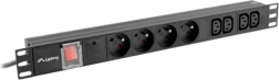 Rackowa listwa PDU 1U 16A z 4 gniazdami 230 V i 4× IEC C13, 2 m – LANBERG