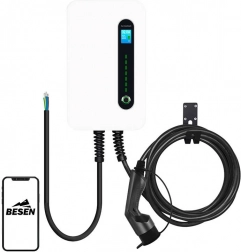 Ścienna ładowarka do samochodów elektrycznych BESEN F30 z aplikacją