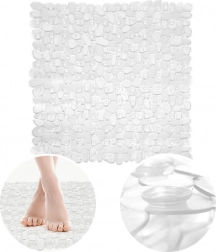 Przezroczysta antypoślizgowa mata prysznicowa 52 × 52 cm ORION