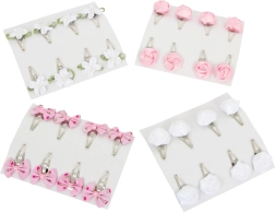 Spinki do włosów z motywem kwiatowym – zestaw 32 szt.