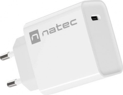Ładowarka sieciowa NATEC Ribera 1x USB‑C 20 W biała
