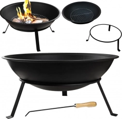 Ognisko ogrodowe z grillem 55 cm