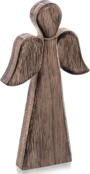 Drewniana świąteczna figurka anioła z drewna mango 24 cm